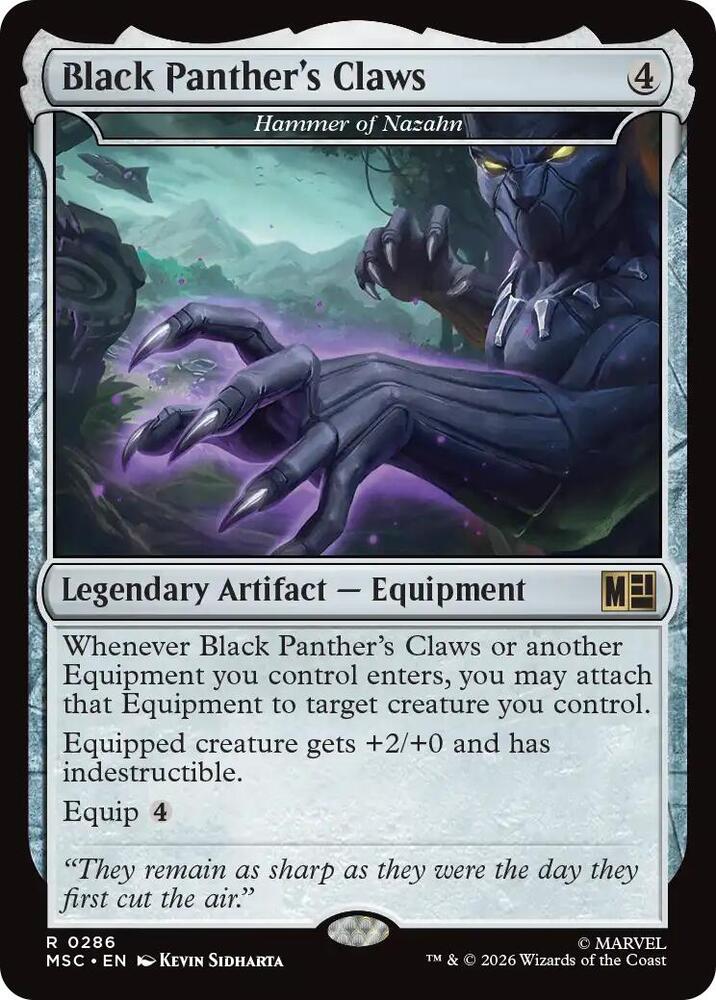 Black Panther's Claws - Hammer of Nazahn [Commander: Marvel Super Heroes] 286