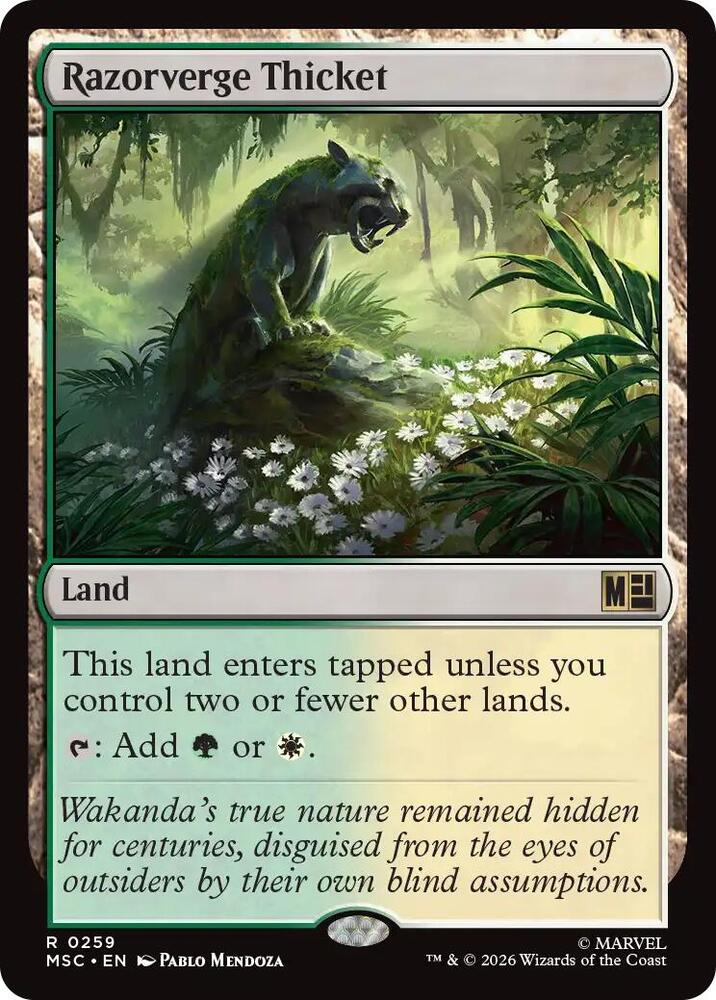 Razorverge Thicket [Commander: Marvel Super Heroes] 259