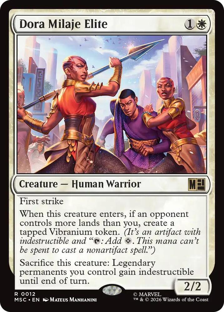Dora Milaje Elite (Surge Foil) [Commander: Marvel Super Heroes] 12