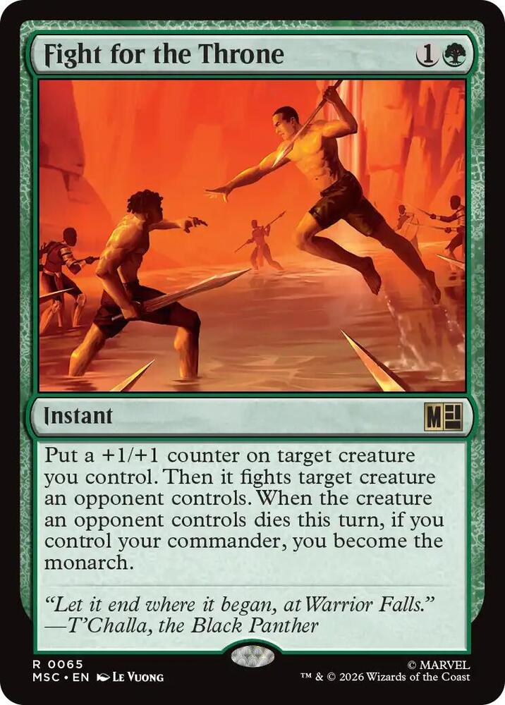 Fight for the Throne (Surge Foil) [Commander: Marvel Super Heroes] 65