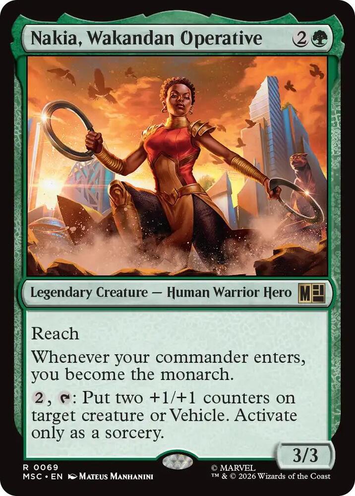 Nakia, Wakandan Operative (Surge Foil) [Commander: Marvel Super Heroes] 69