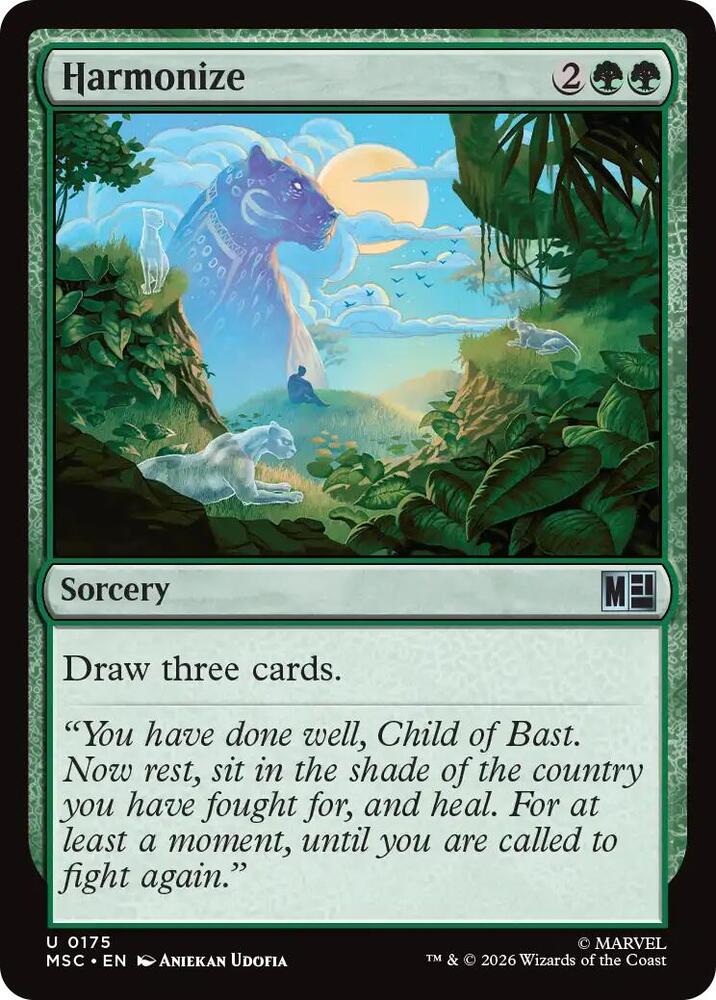 Harmonize (Surge Foil) [Commander: Marvel Super Heroes] 175