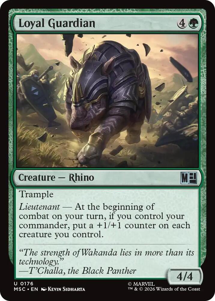 Loyal Guardian (Surge Foil) [Commander: Marvel Super Heroes] 176