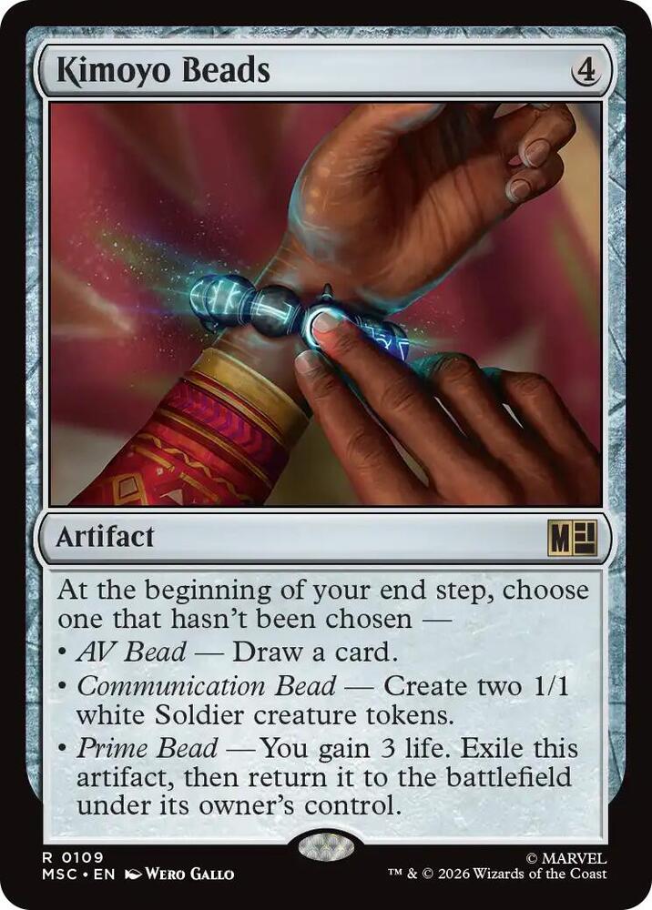 Kimoyo Beads (Surge Foil) [Commander: Marvel Super Heroes] 109