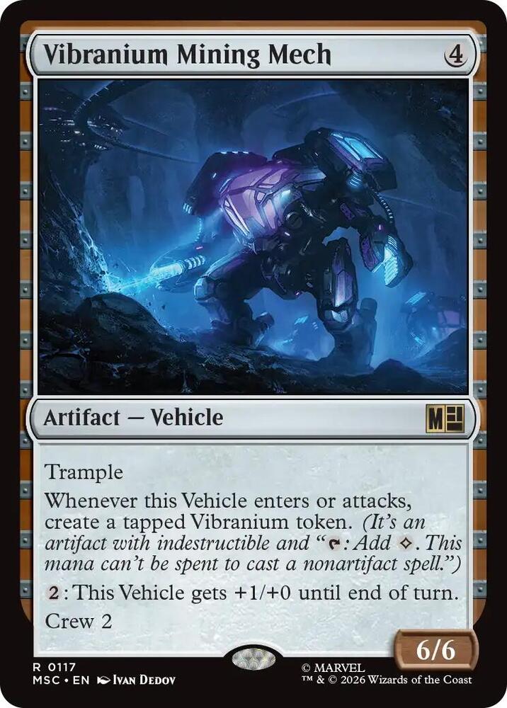 Vibranium Mining Mech (Surge Foil) [Commander: Marvel Super Heroes] 117