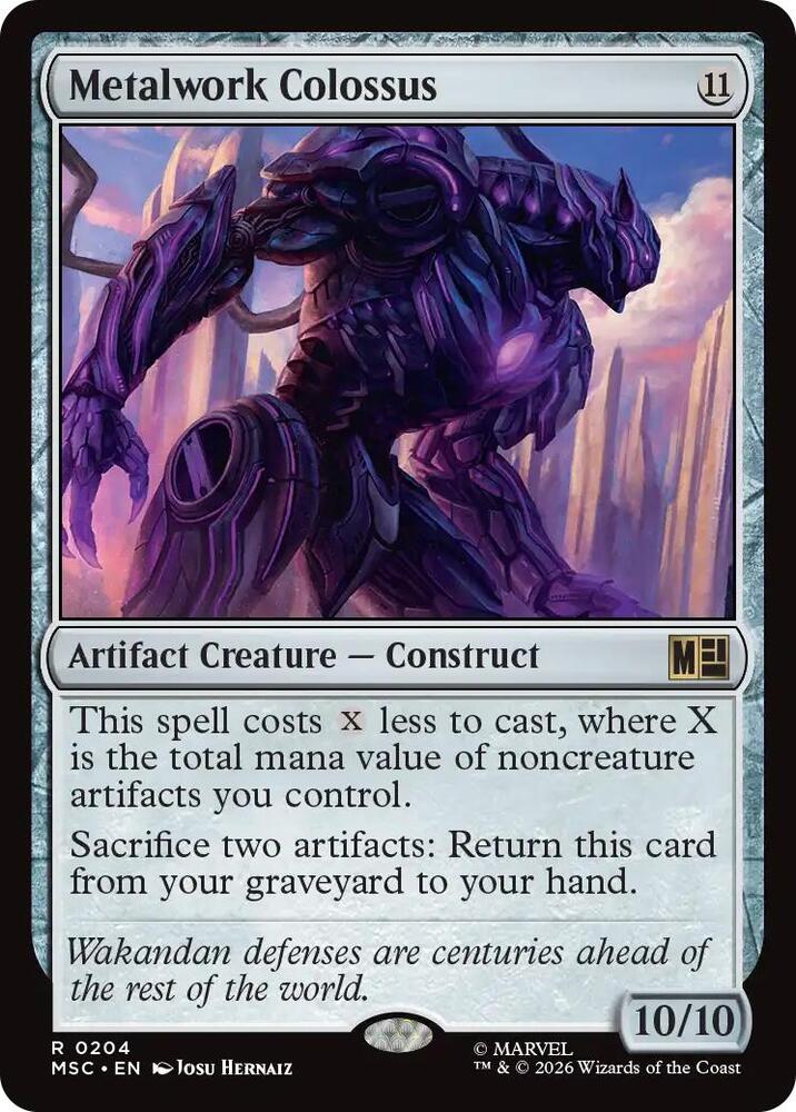 Metalwork Colossus (Surge Foil) [Commander: Marvel Super Heroes] 204