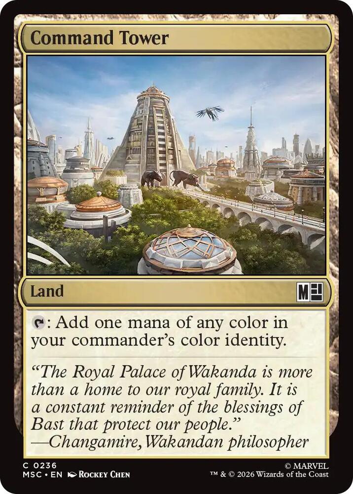 Command Tower (0236) (Surge Foil) [Commander: Marvel Super Heroes] 236