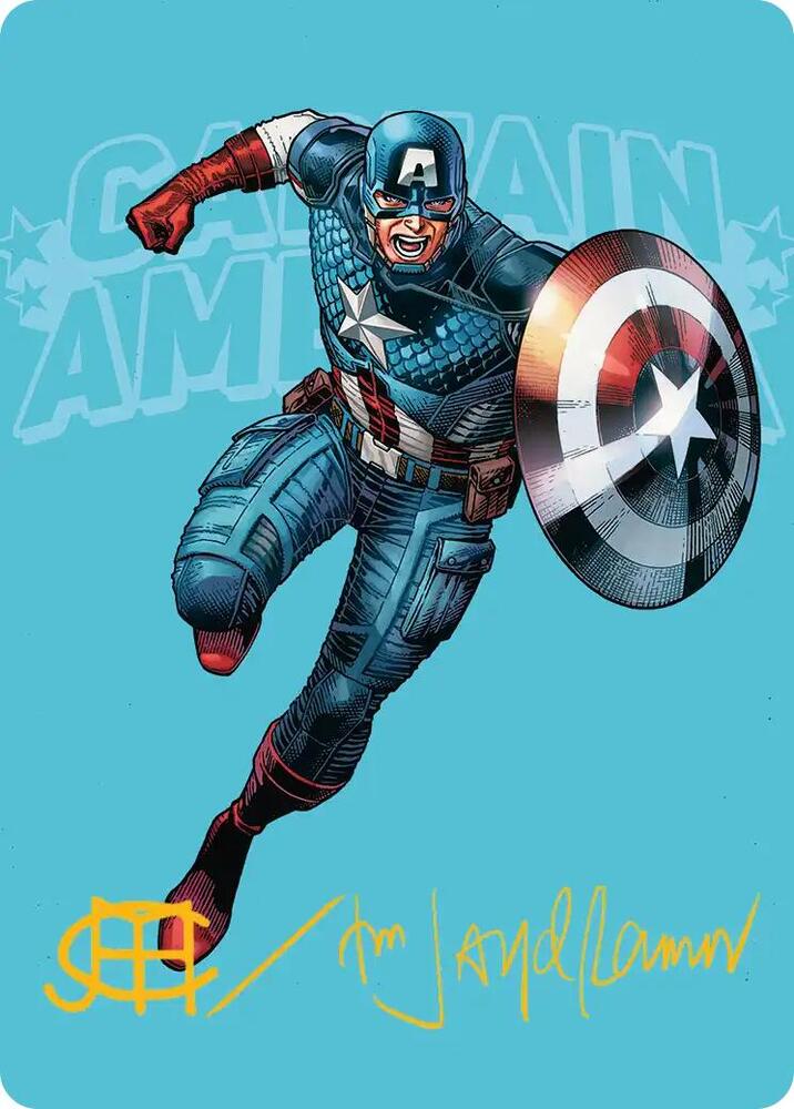 Captain America, Super-Soldier Art Card (Gold-Stamped Signature) [Art Series: Marvel Super Heroes] 21