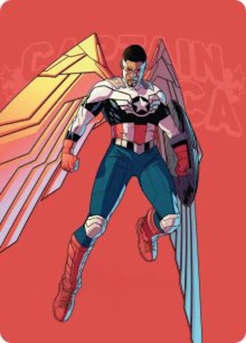 Captain America, Wings of Freedom Art Card (22/45) [Art Series: Marvel Super Heroes] 22