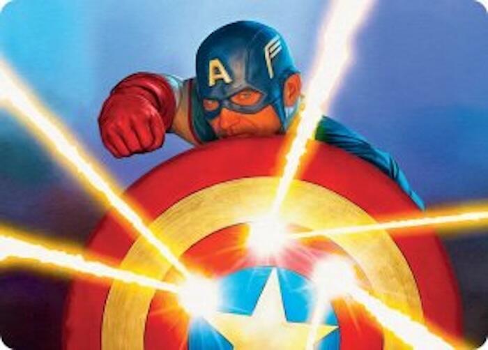 Captain's Defense Art Card [Art Series: Marvel Super Heroes] 41