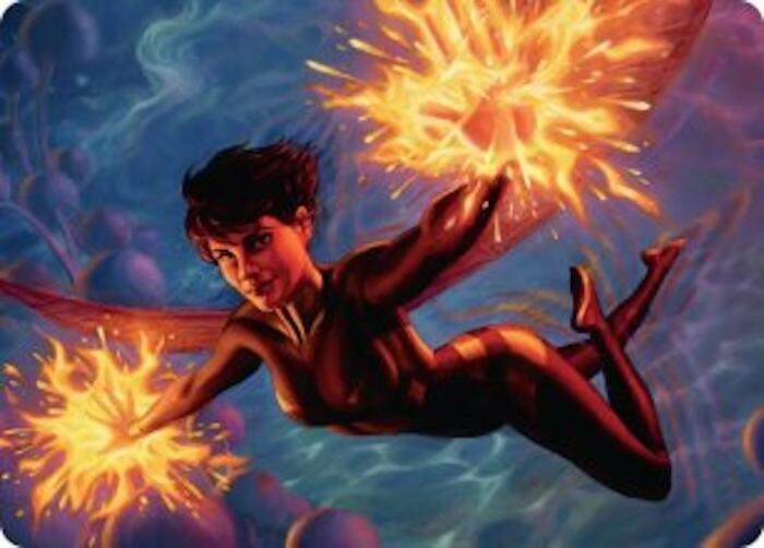 The Wasp, Winsome Avenger Art Card [Art Series: Marvel Super Heroes] 32