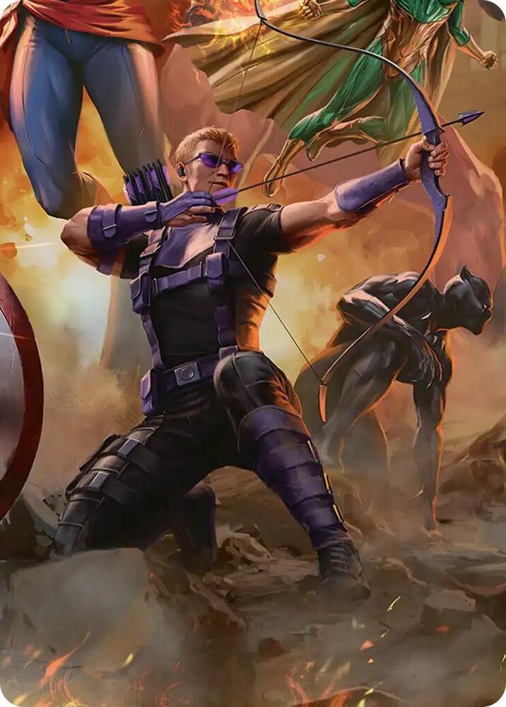 Hawkeye, Trick Shot Art Card [Art Series: Marvel Super Heroes] 6