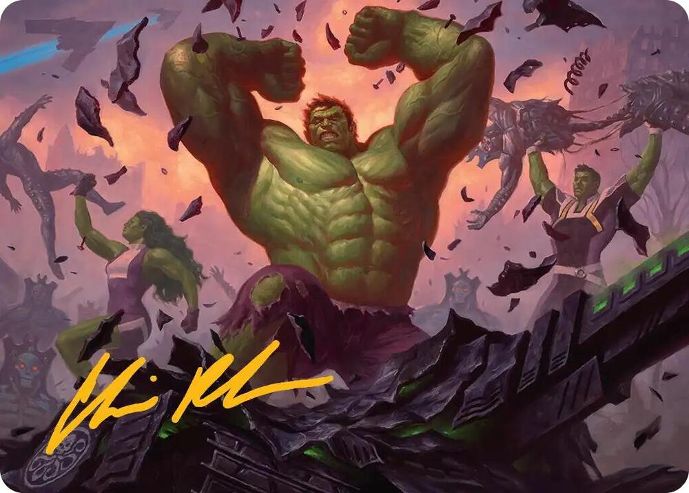 HULK SMASH! Art Card (Gold-Stamped Signature) [Art Series: Marvel Super Heroes] 10
