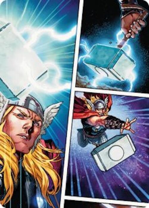 Mjolnir, Hammer of Thor Art Card [Art Series: Marvel Super Heroes] 19