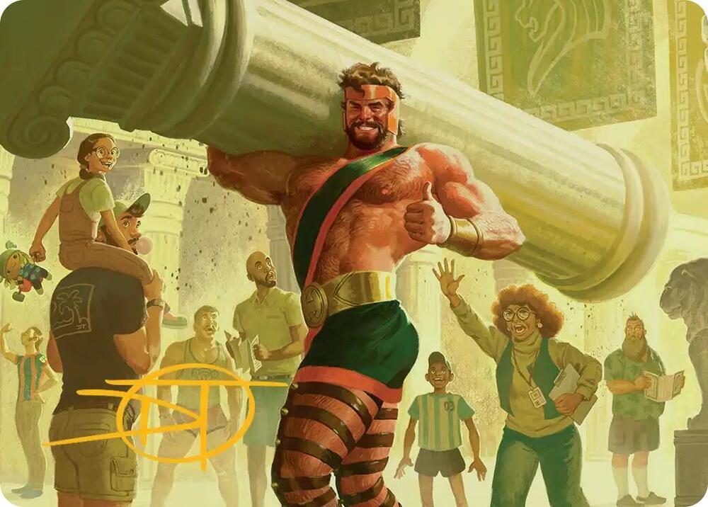 Hercules, Prince of Power Art Card (Gold-Stamped Signature) [Art Series: Marvel Super Heroes] 13