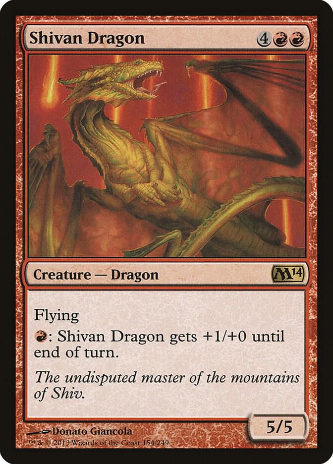 Shivan Dragon [Magic 2014 (M14)] 154