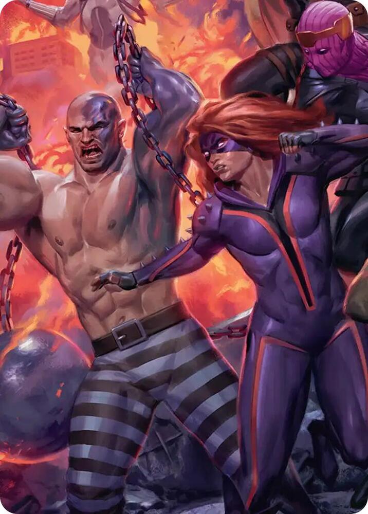 Absorbing Man and Titania Art Card [Art Series: Marvel Super Heroes] 10