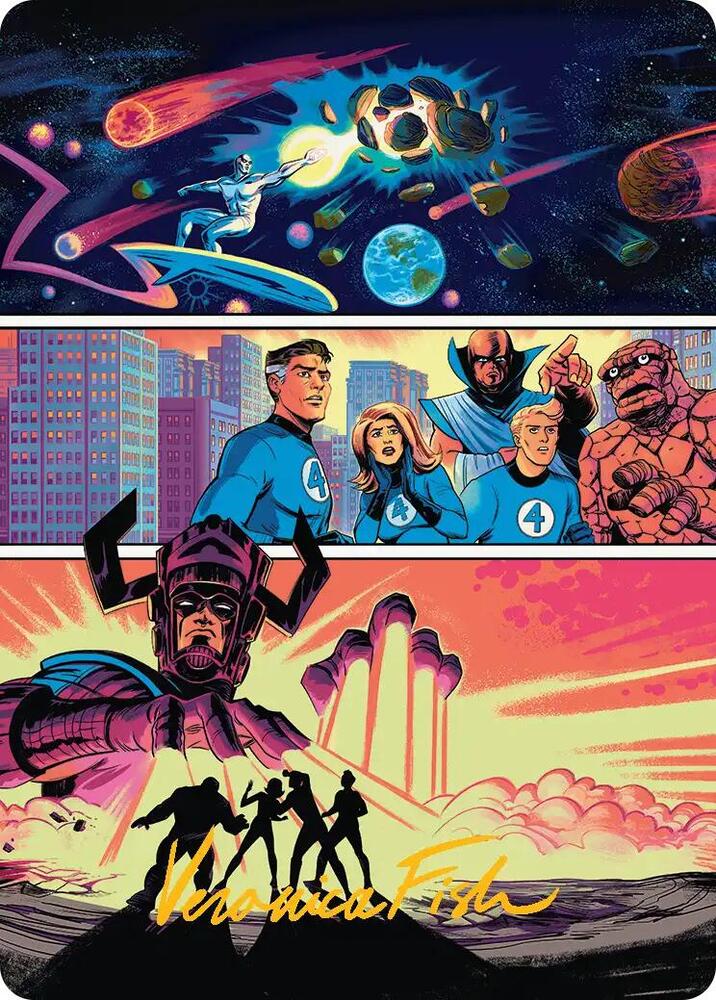 The Coming of Galactus Art Card (Gold-Stamped Signature) [Art Series: Marvel Super Heroes] 20