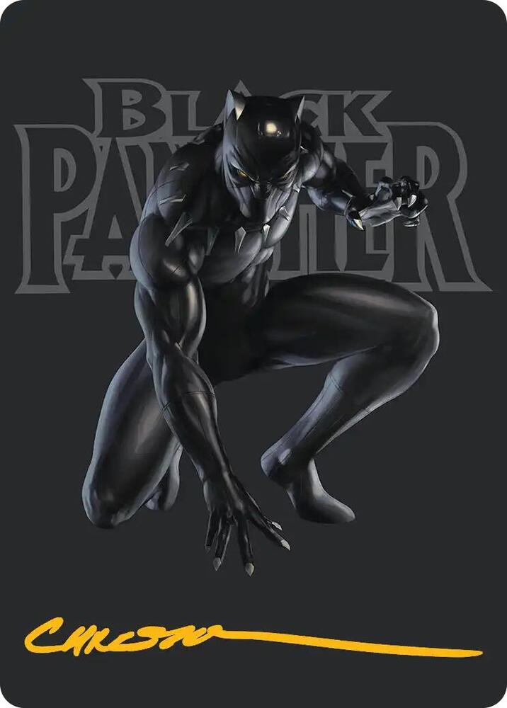 Black Panther, Hope Enduring Art Card (Gold-Stamped Signature) [Art Series: Marvel Super Heroes] 27