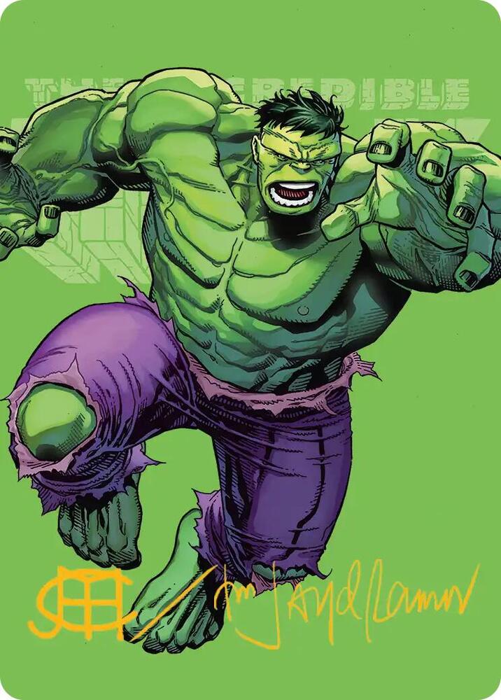 The Incredible Hulk Art Card (Gold-Stamped Signature) [Art Series: Marvel Super Heroes] 28