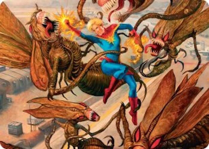 Captain Marvel, Apex Avenger Art Card [Art Series: Marvel Super Heroes] 36
