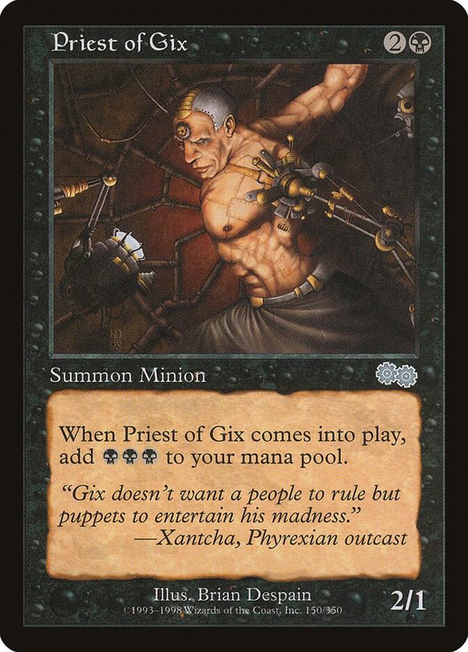 Priest of Gix [Urza's Saga] 150