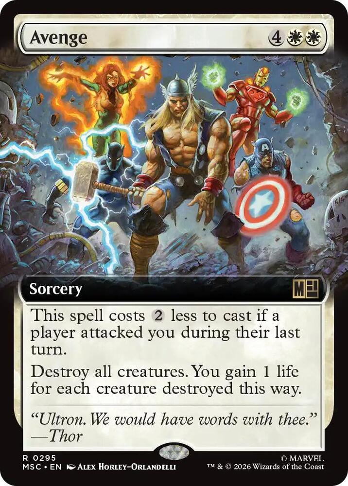 Avenge (Extended Art) [Commander: Marvel Super Heroes] 295