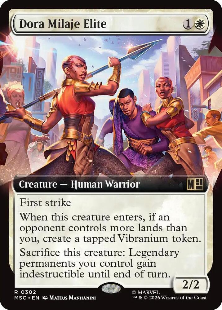 Dora Milaje Elite (Extended Art) [Commander: Marvel Super Heroes] 302