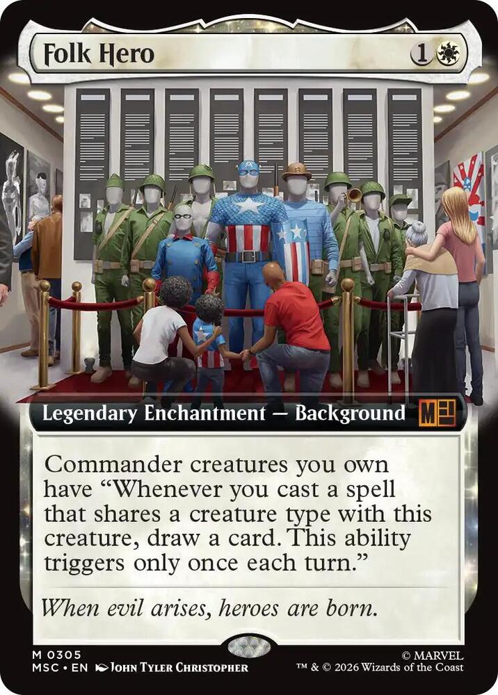 Folk Hero (Extended Art) [Commander: Marvel Super Heroes] 305