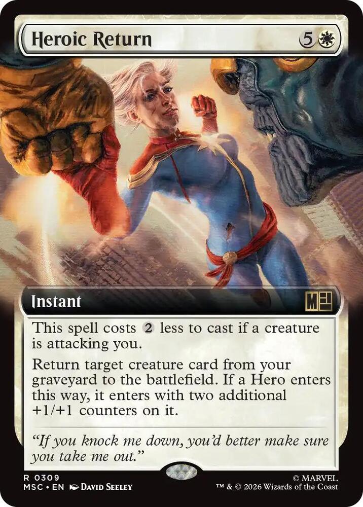Heroic Return (Extended Art) [Commander: Marvel Super Heroes] 309