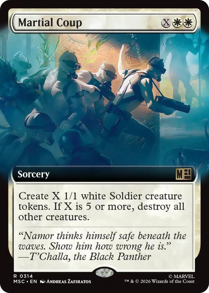 Martial Coup (Extended Art) [Commander: Marvel Super Heroes] 314