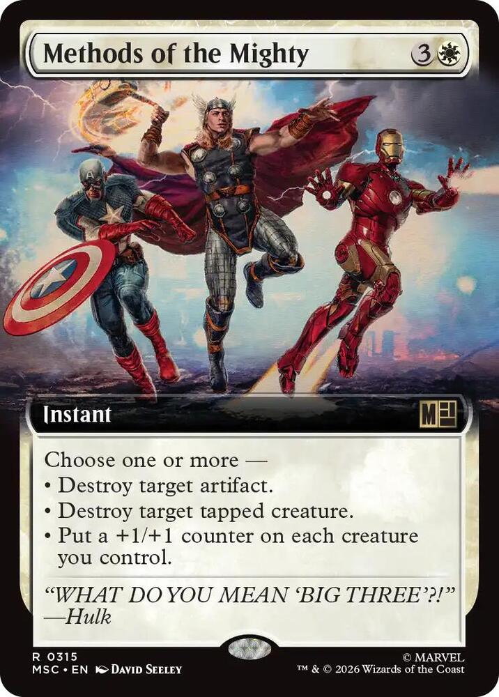 Methods of the Mighty (Extended Art) [Commander: Marvel Super Heroes] 315