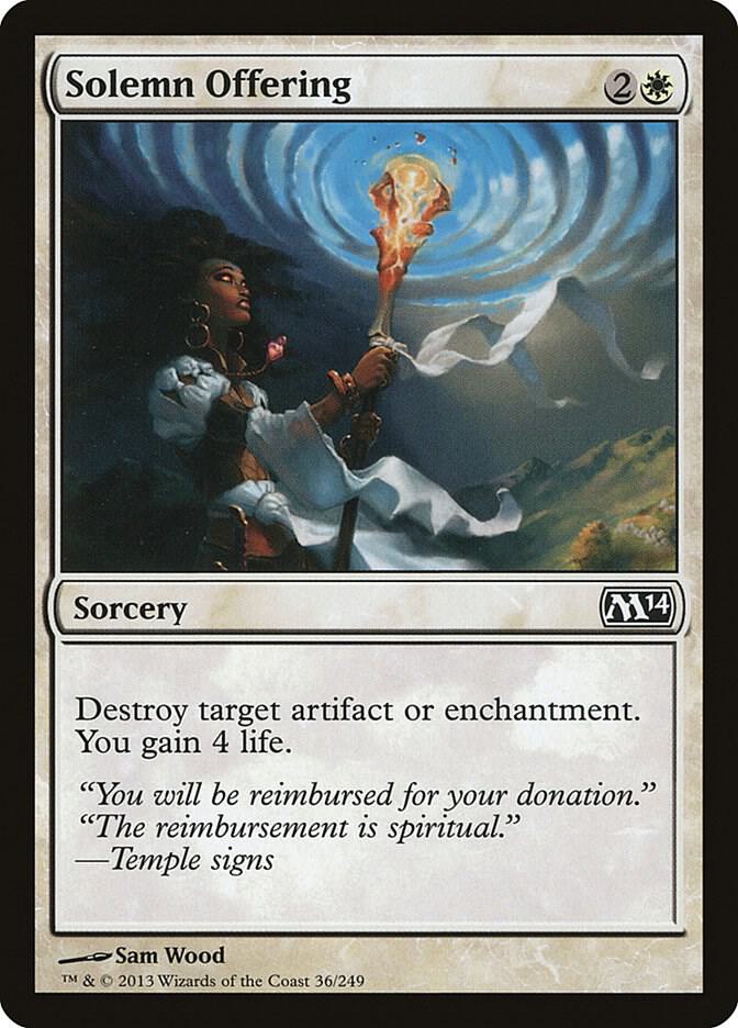 Solemn Offering [Magic 2014 (M14)] 36