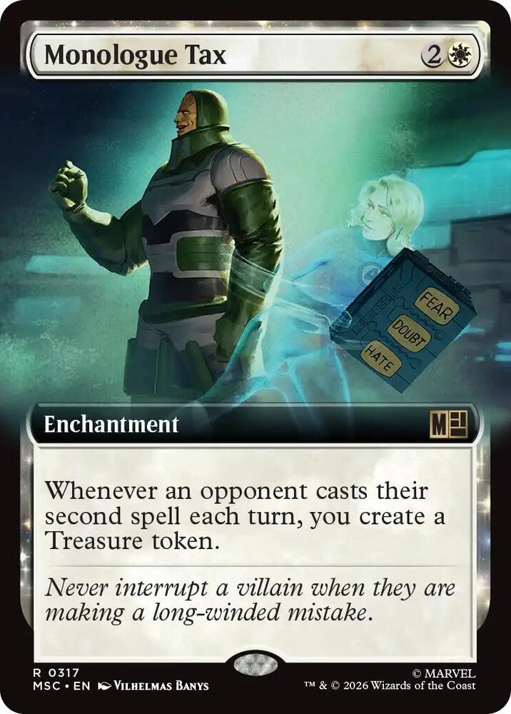 Monologue Tax (Extended Art) [Commander: Marvel Super Heroes] 317
