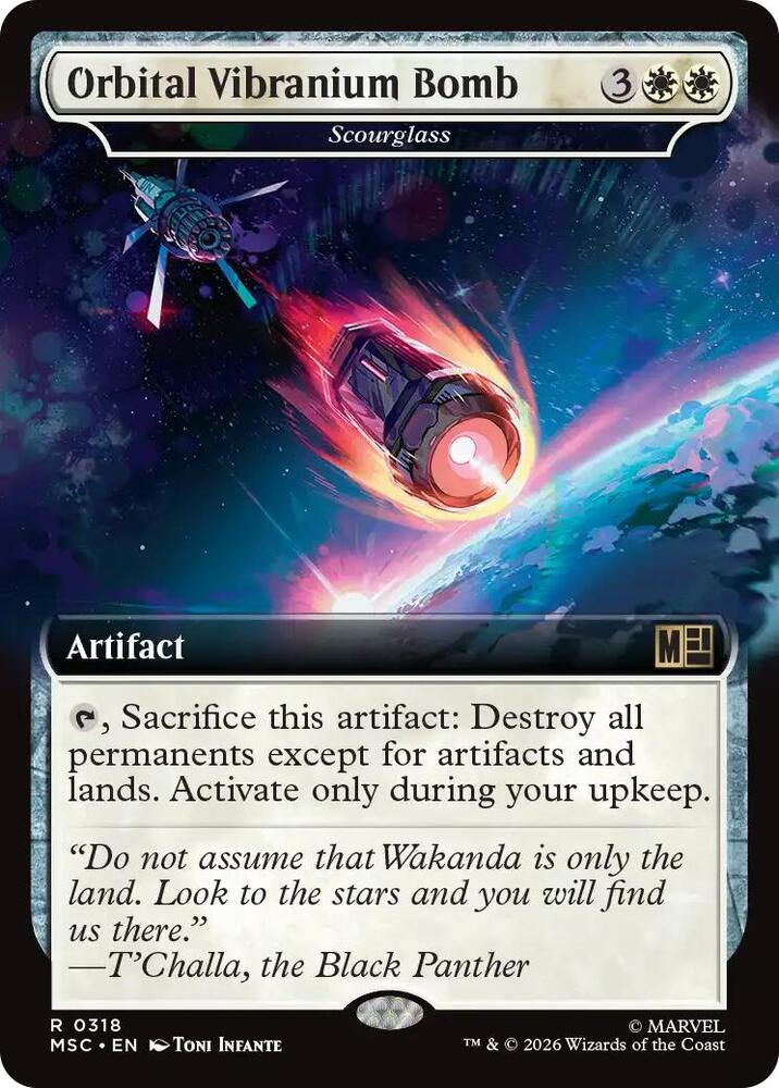 Orbital Vibranium Bomb - Scourglass (Extended Art) [Commander: Marvel Super Heroes] 318