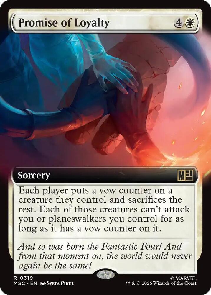 Promise of Loyalty (Extended Art) [Commander: Marvel Super Heroes] 319