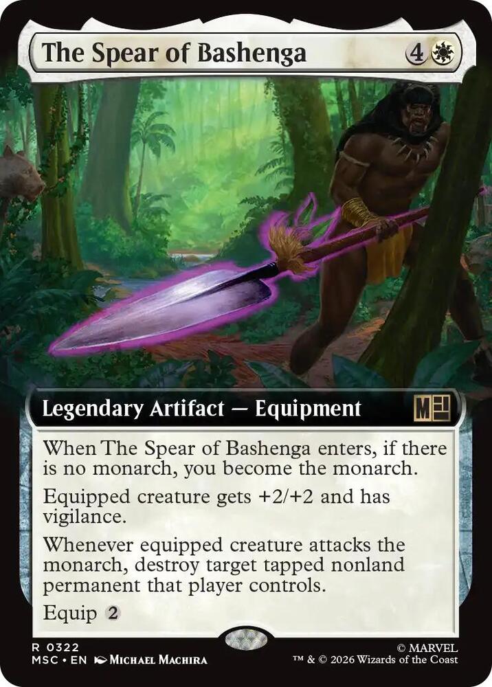 The Spear of Bashenga (Extended Art) [Commander: Marvel Super Heroes] 322