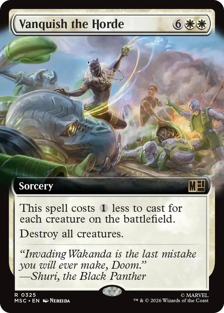 Vanquish the Horde (Extended Art) [Commander: Marvel Super Heroes] 325
