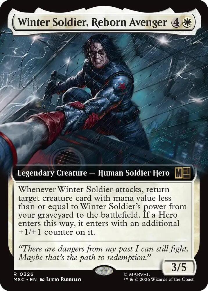 Winter Soldier, Reborn Avenger (Extended Art) [Commander: Marvel Super Heroes] 326