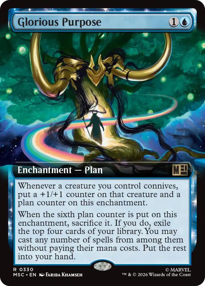 Glorious Purpose (Extended Art) [Commander: Marvel Super Heroes] 330