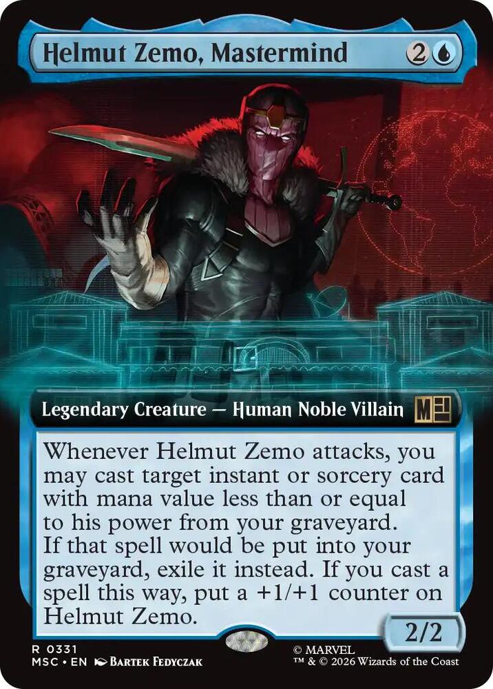 Helmut Zemo, Mastermind (Extended Art) [Commander: Marvel Super Heroes] 331