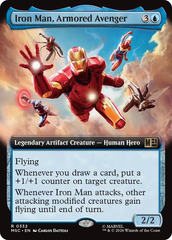 Iron Man, Armored Avenger (Extended Art) [Commander: Marvel Super Heroes] 332