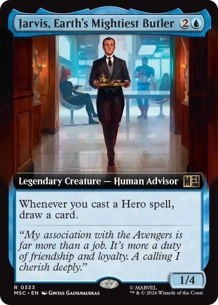 Jarvis, Earth's Mightiest Butler (Extended Art) [Commander: Marvel Super Heroes] 333