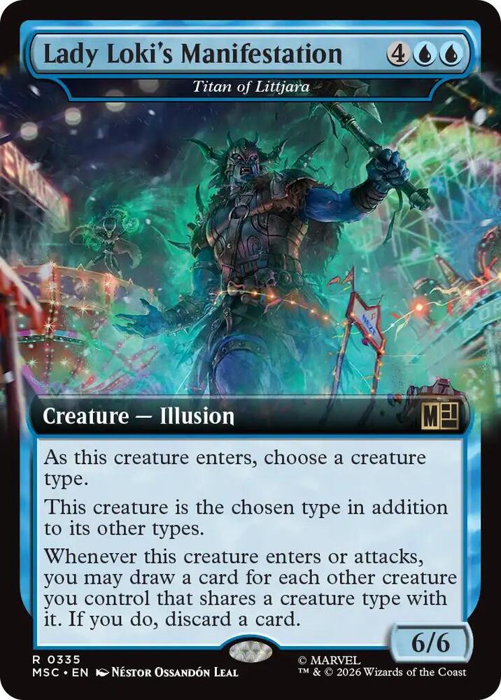 Lady Loki's Manifestation - Titan of Littjara (Extended Art) [Commander: Marvel Super Heroes] 335
