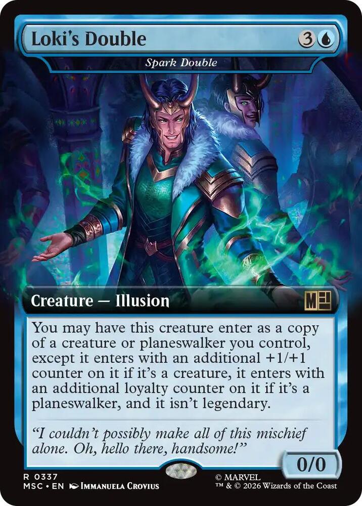 Loki's Double - Spark Double (Extended Art) [Commander: Marvel Super Heroes] 337