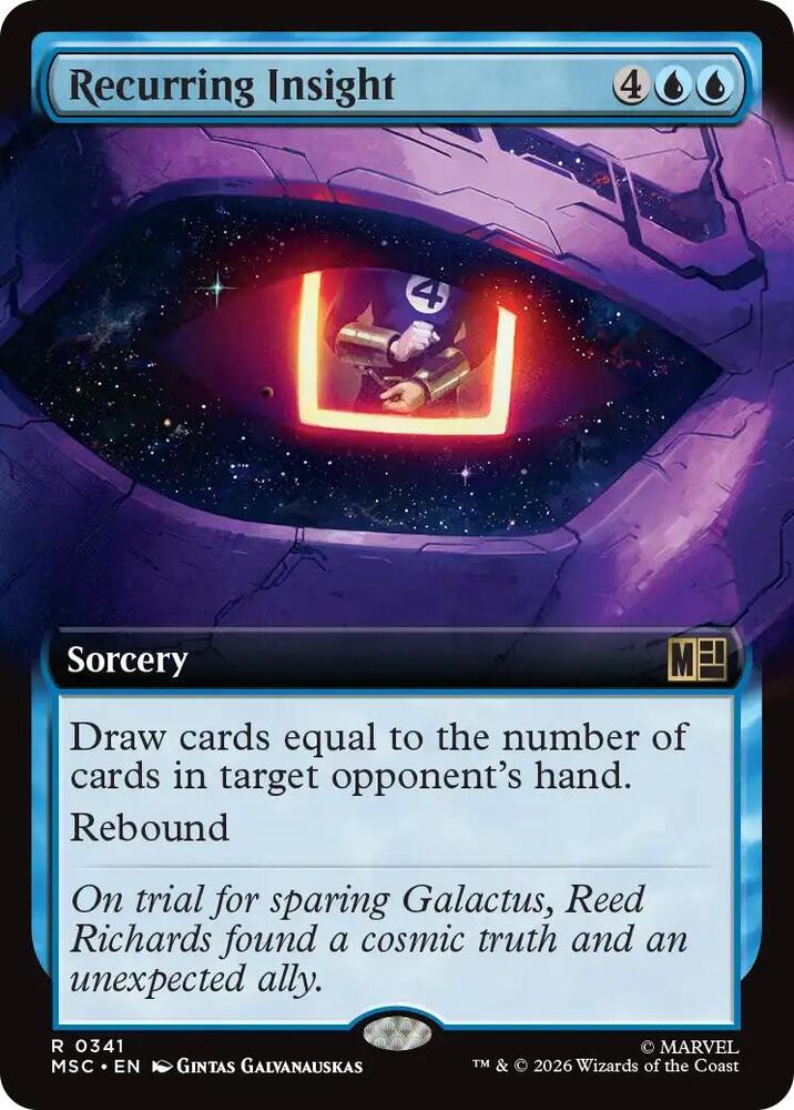 Recurring Insight (Extended Art) [Commander: Marvel Super Heroes] 341