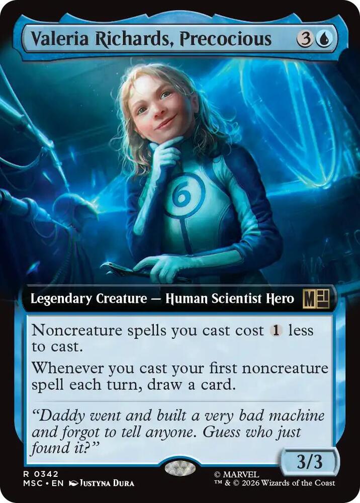 Valeria Richards, Precocious (Extended Art) [Commander: Marvel Super Heroes] 342