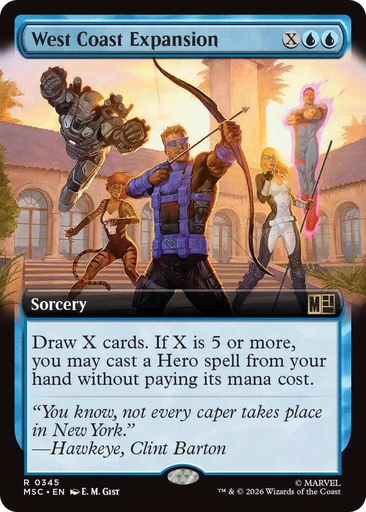 West Coast Expansion (Extended Art) [Commander: Marvel Super Heroes] 345