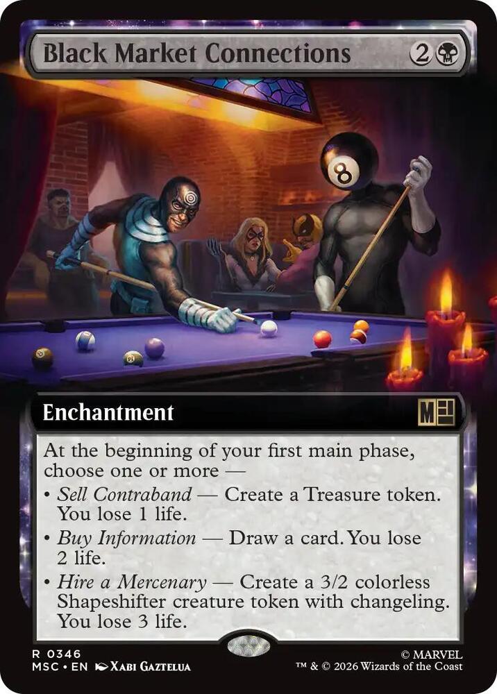 Black Market Connections (Extended Art) [Commander: Marvel Super Heroes] 346