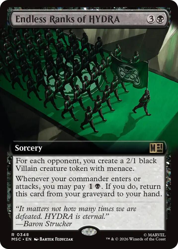 Endless Ranks of HYDRA (Extended Art) [Commander: Marvel Super Heroes] 348